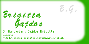 brigitta gajdos business card
